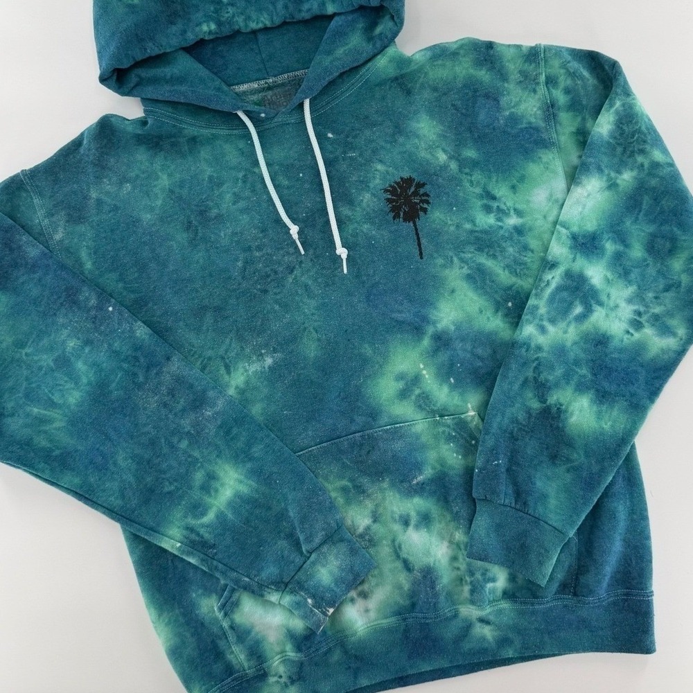 Artist Union Hoodie California Tie Dye Sweatshirt M Palm Surf Y2K Streetwear